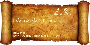 László Kinga névjegykártya